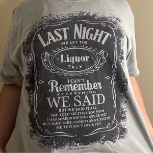 Morgan Wallen “Last Night” lyrics shirt